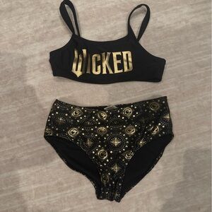 Black and Gold Wicked Bikini Set